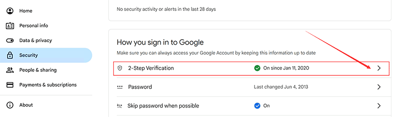 How to get gmail app password step5-1